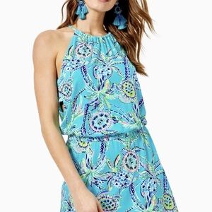 Lilly Pulitzer Turquoise Patterned Swim Coverup
